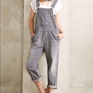 ISO Citizens of Humanity Striped Quincy Overalls